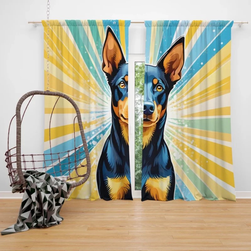 Dog Clever Herder Australian Kelpie Charm Curtain