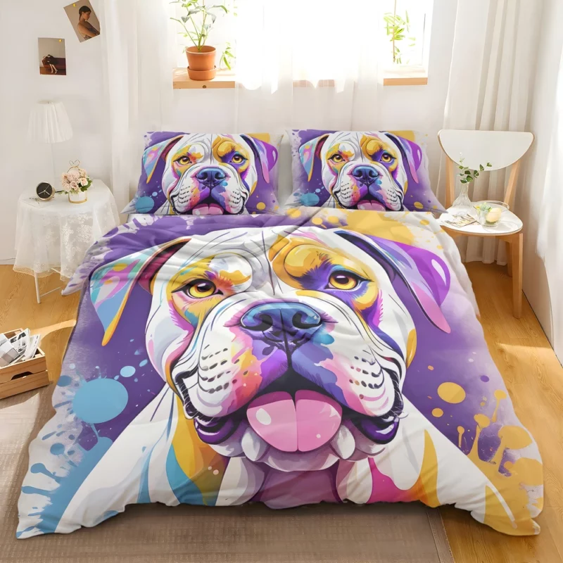 Dog Courageous Heart American Bulldog Bedding Set 2