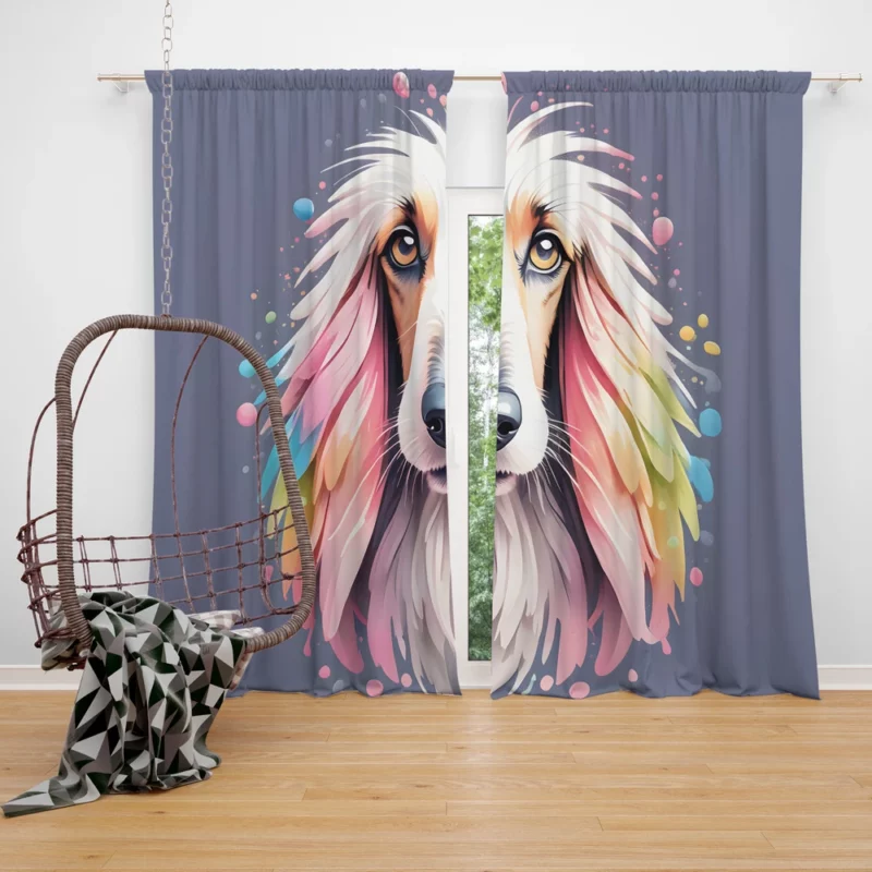 Dog Crown Jewel Afghan Hound Curtain