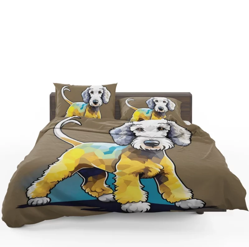 Dog Elegant Explorer Bedlington Terrier Joy Bedding Set 1