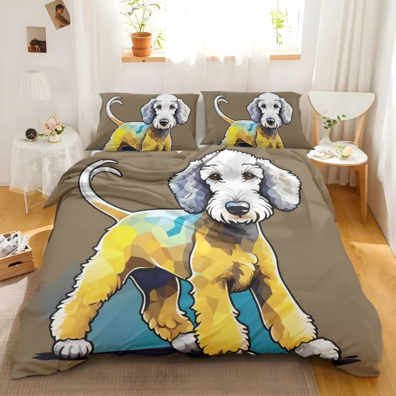 Dog Elegant Explorer Bedlington Terrier Joy Bedding Set 2