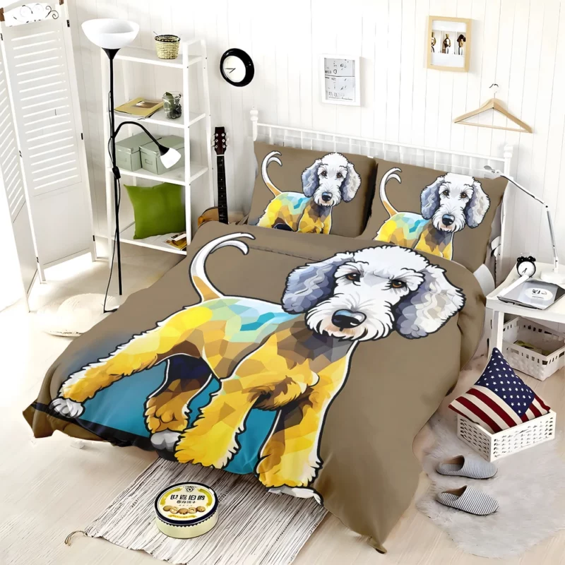 Dog Elegant Explorer Bedlington Terrier Joy Bedding Set