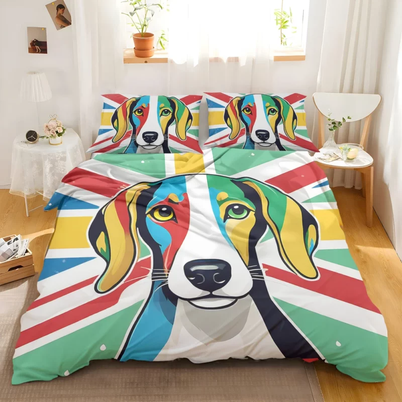 Dog Elegant Runner Azawakh Hound Bedding Set 2