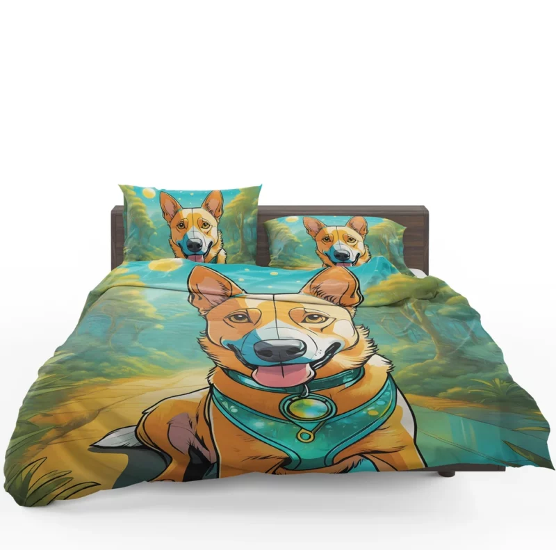 Dog Energetic Dynamo Australian Cattle Dog Cattle Herder Bedding Set 1