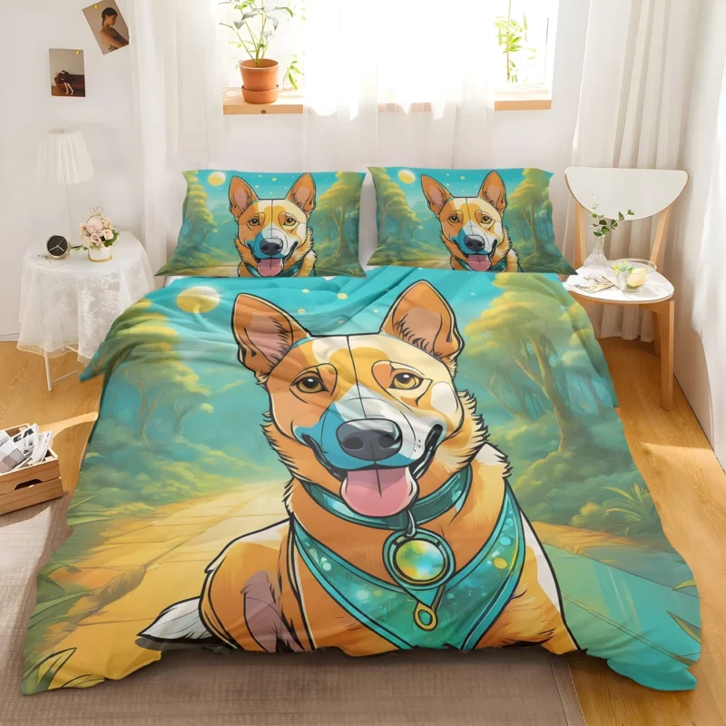 Dog Energetic Dynamo Australian Cattle Dog Cattle Herder Bedding Set 2