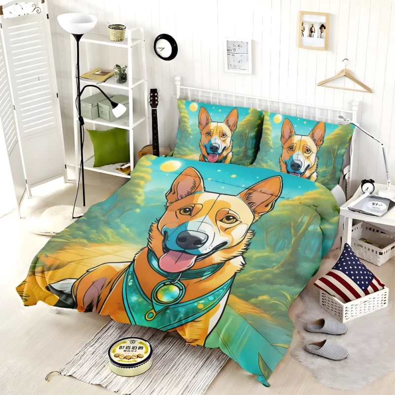 Dog Energetic Dynamo Australian Cattle Dog Cattle Herder Bedding Set