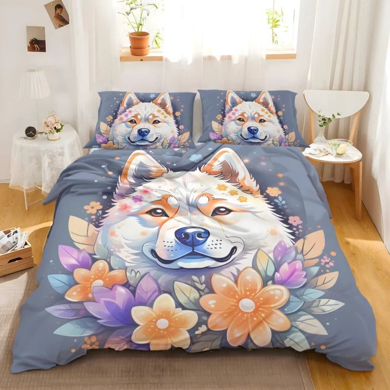 Dog Faithful Friend Akita Companion Bedding Set 2