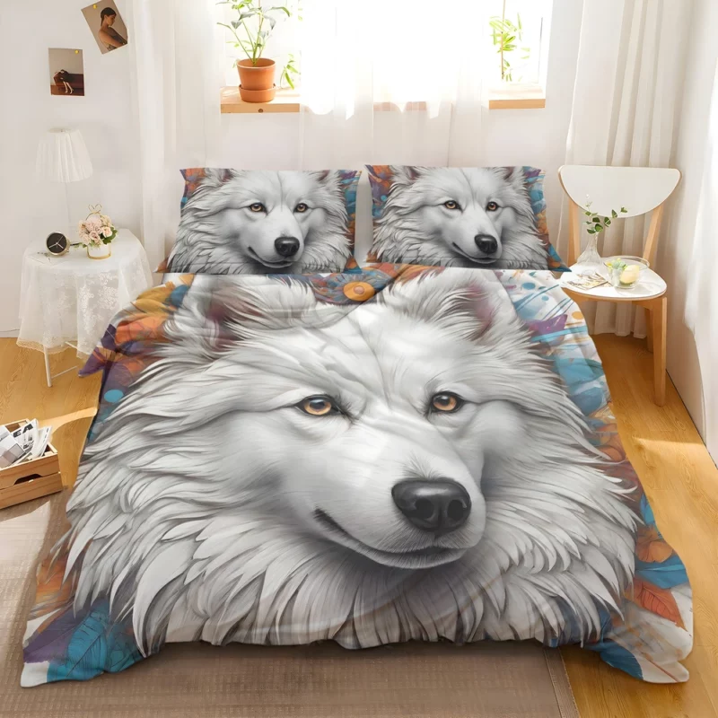 Dog Fluffy Pal American Eskimo Bedding Set 2