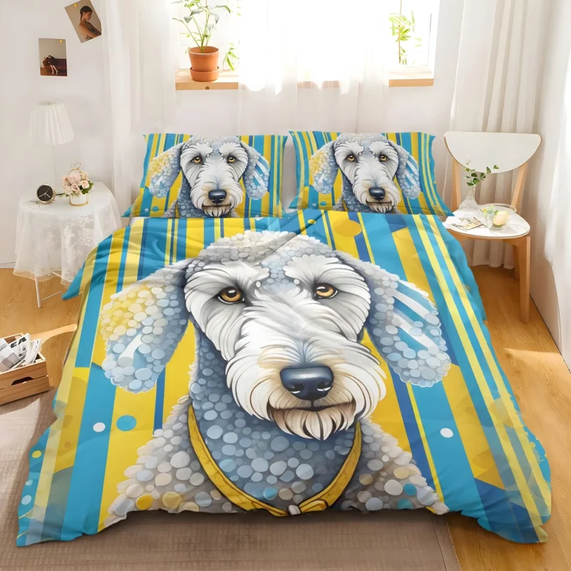 Dog Fluffy Pal Bedlington Terrier Bedding Set 2