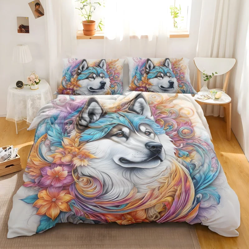 Dog Furry Ambassador Akita Diplomat Bedding Set 2