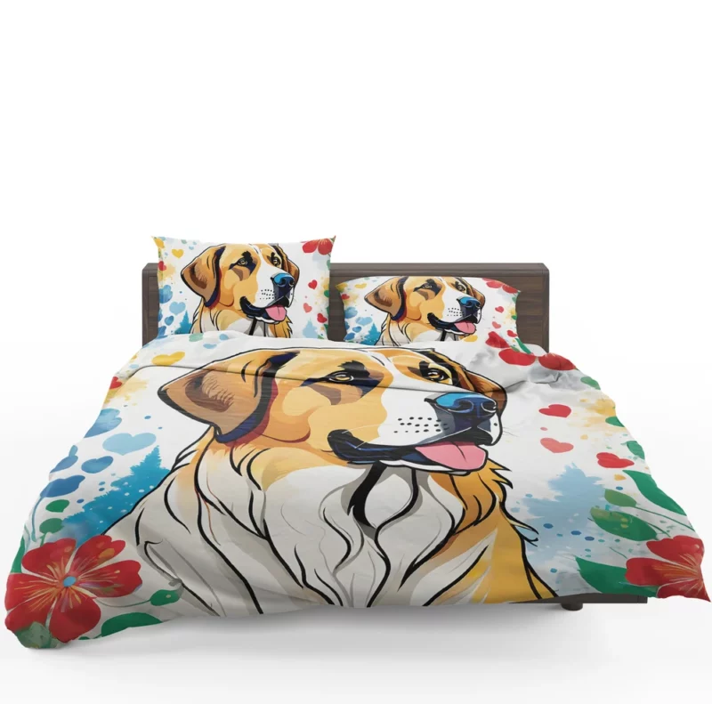 Dog Furry Ambassador Anatolian Shepherd Diplomat Bedding Set 1