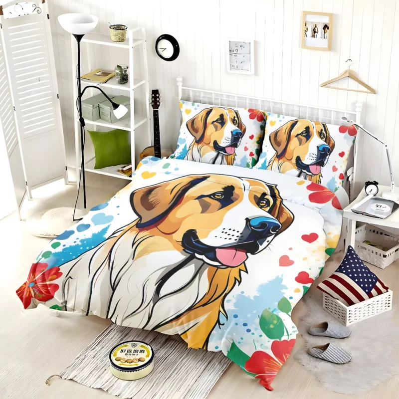 Dog Furry Ambassador Anatolian Shepherd Diplomat Bedding Set