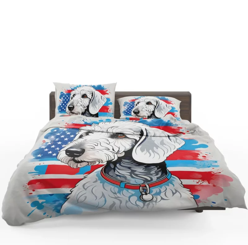 Dog Furry Charm Bedlington Terrier Bedding Set 1