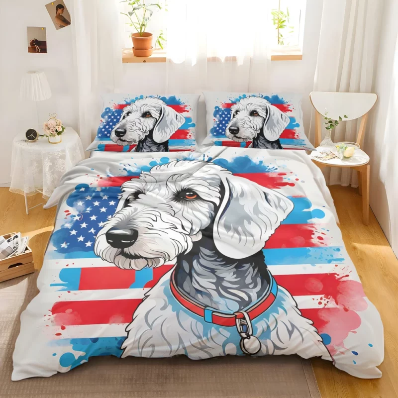 Dog Furry Charm Bedlington Terrier Bedding Set 2