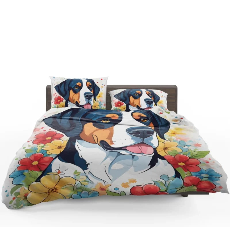 Dog Gifted Joy Greater Swiss Mountain Surprise Bedding Set 1