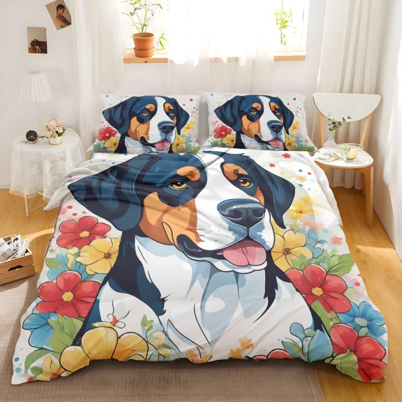 Dog Gifted Joy Greater Swiss Mountain Surprise Bedding Set 2