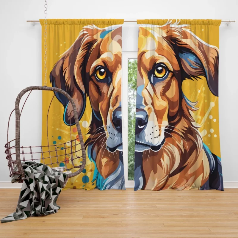 Dog Gifted Joy Harrier Surprise Curtain