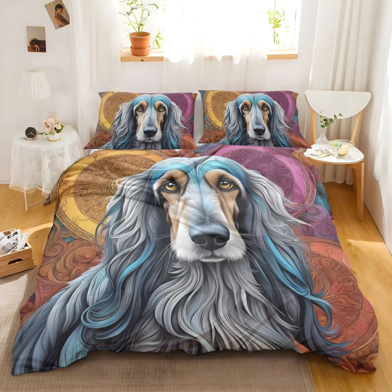 Dog Graceful Guardian Afghan Hound Bedding Set 2