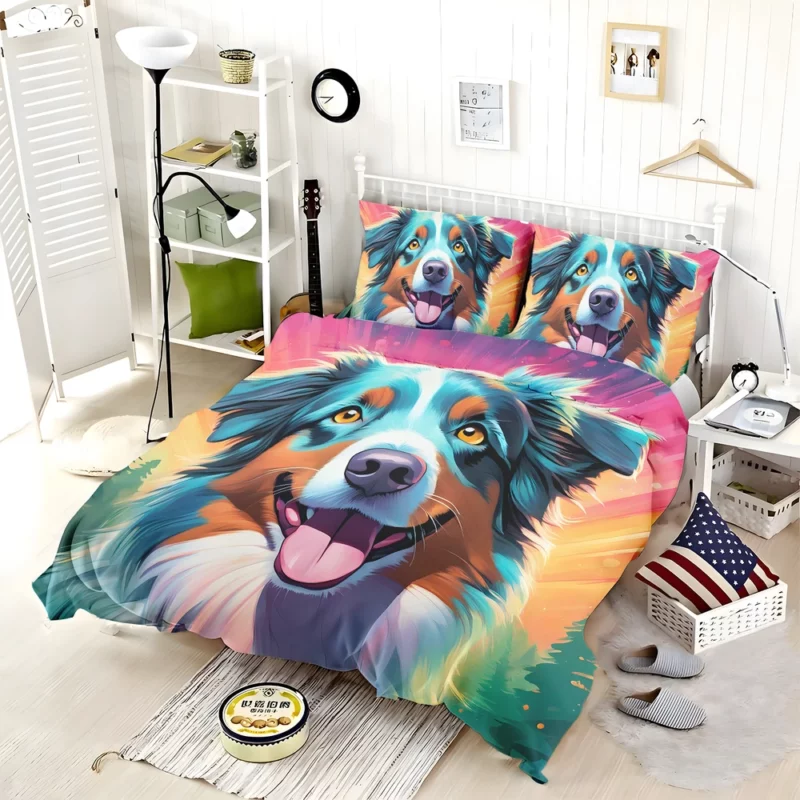 Dog Intelligent Herder Australian Shepherd Bedding Set