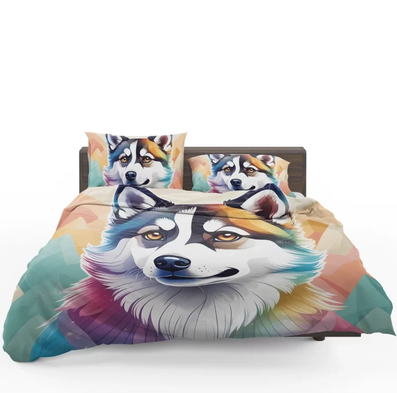 Dog Little Explorer Alaskan Klee Kai Bedding Set 1