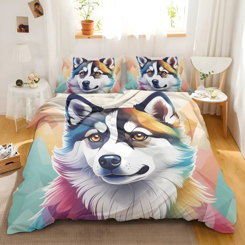 Dog Little Explorer Alaskan Klee Kai Bedding Set 2