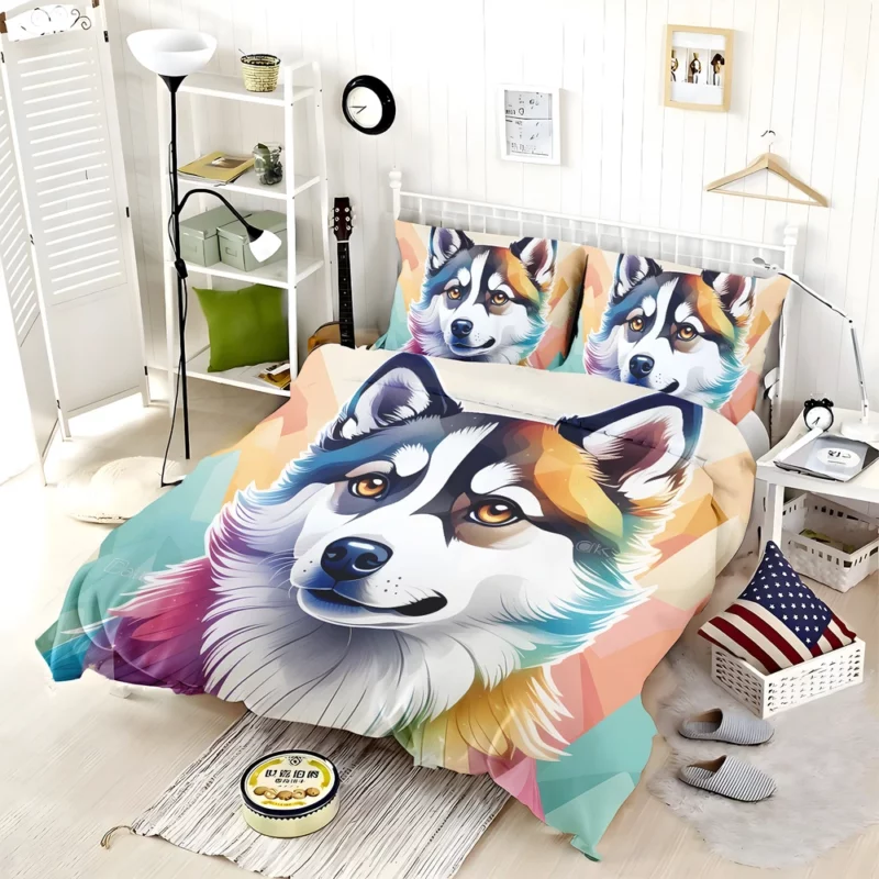 Dog Little Explorer Alaskan Klee Kai Bedding Set