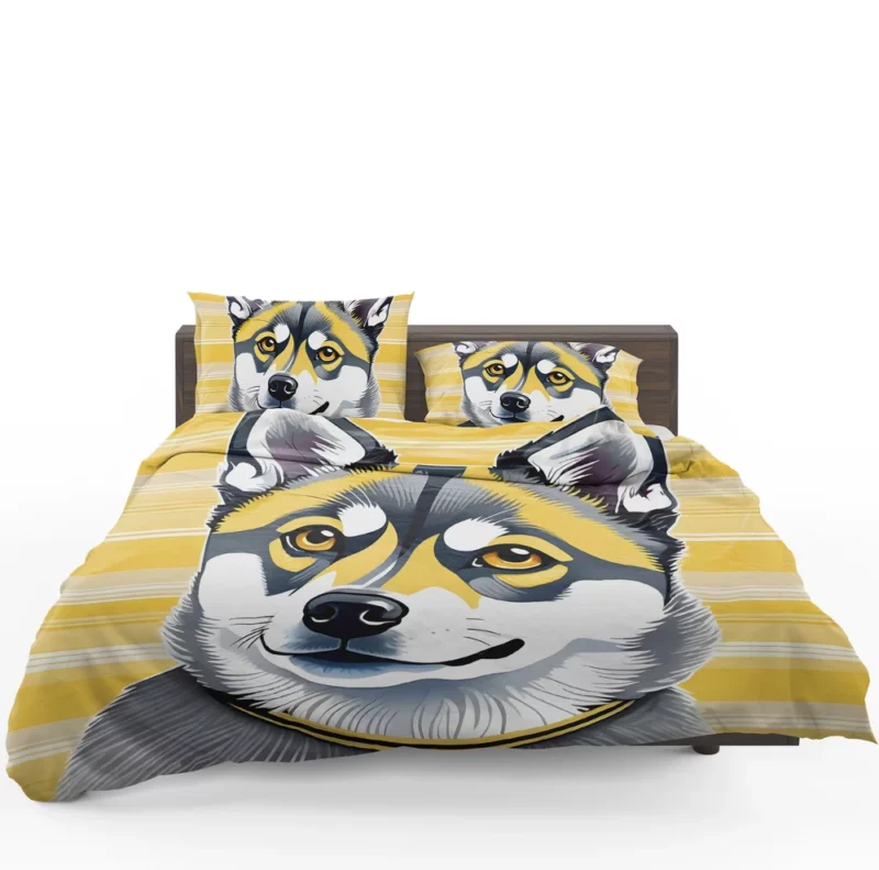 Dog Little Guardian Alaskan Klee Kai Bedding Set 1