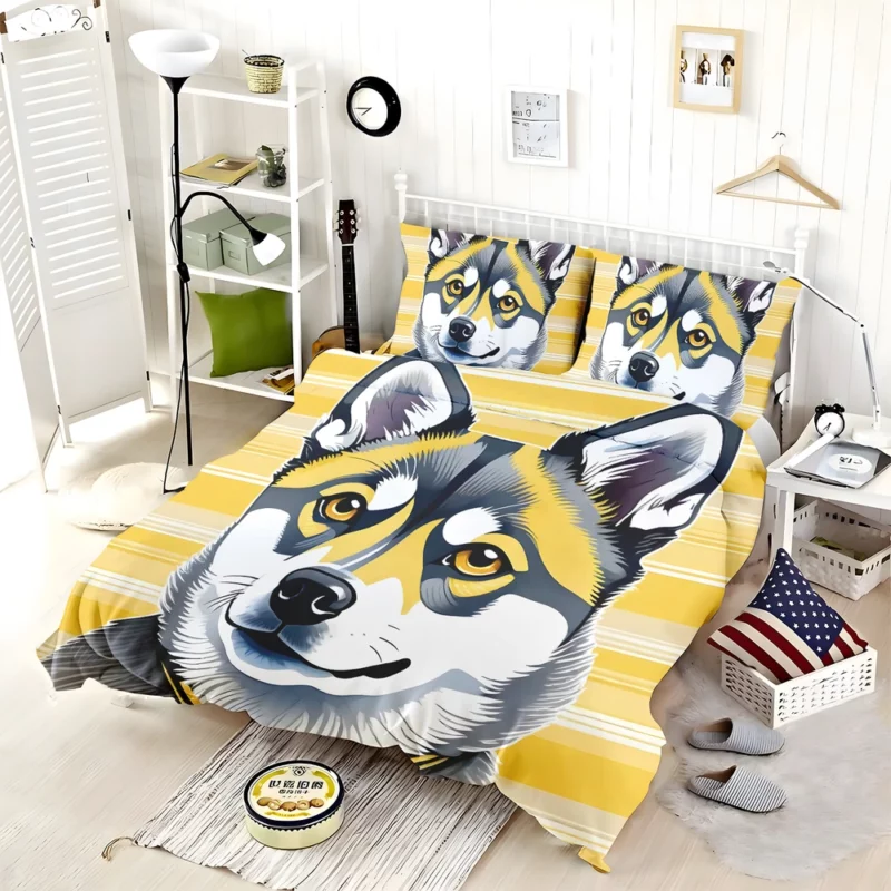 Dog Little Guardian Alaskan Klee Kai Bedding Set