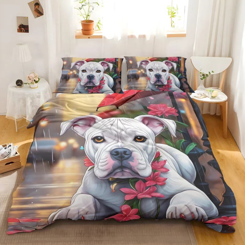 Dog Loyal Companion American Bulldog Bedding Set 2