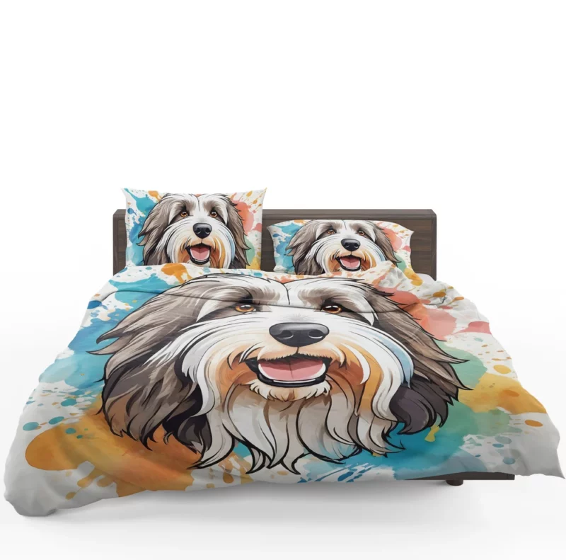 Dog Loyal Companion Bearded Collie Bedding Set 1