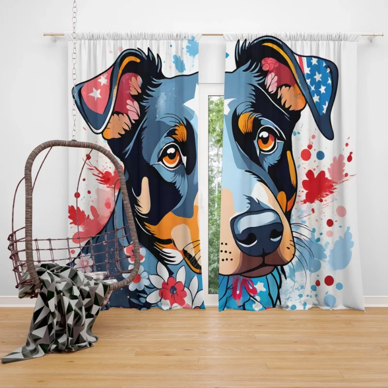 Dog Loyal Companion Beauceron Beauty Curtain