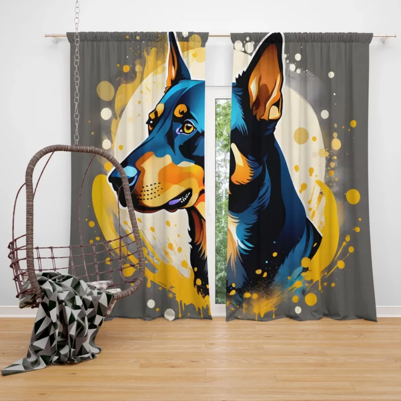 Dog Majestic Beauty Beauceron Grace Curtain