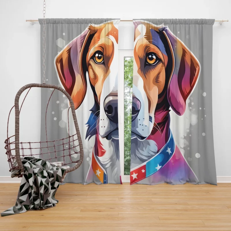 Dog Nimble Hunter American Foxhound Prowess Curtain