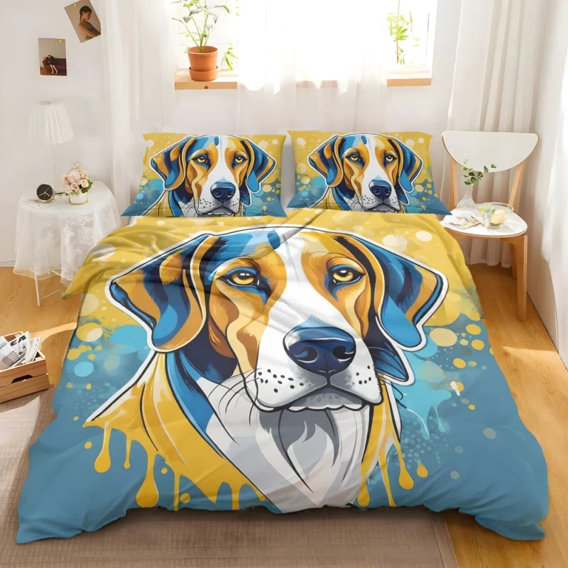 Dog Noble Hunter American Foxhound Majesty Bedding Set 2