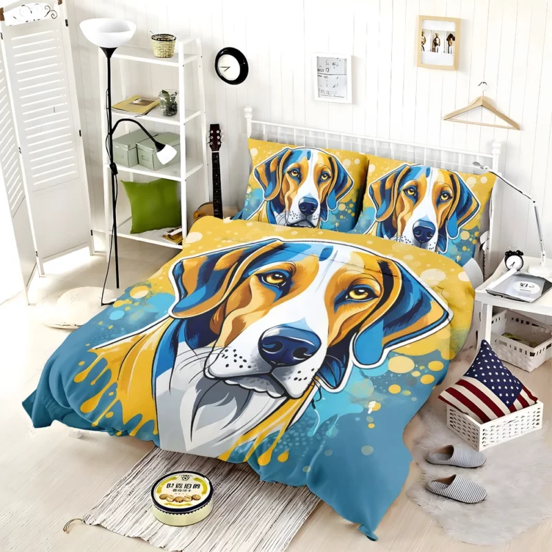 Dog Noble Hunter American Foxhound Majesty Bedding Set