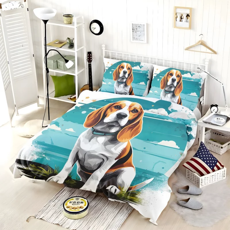 Dog Playful Companion Beagle Joy Bedding Set