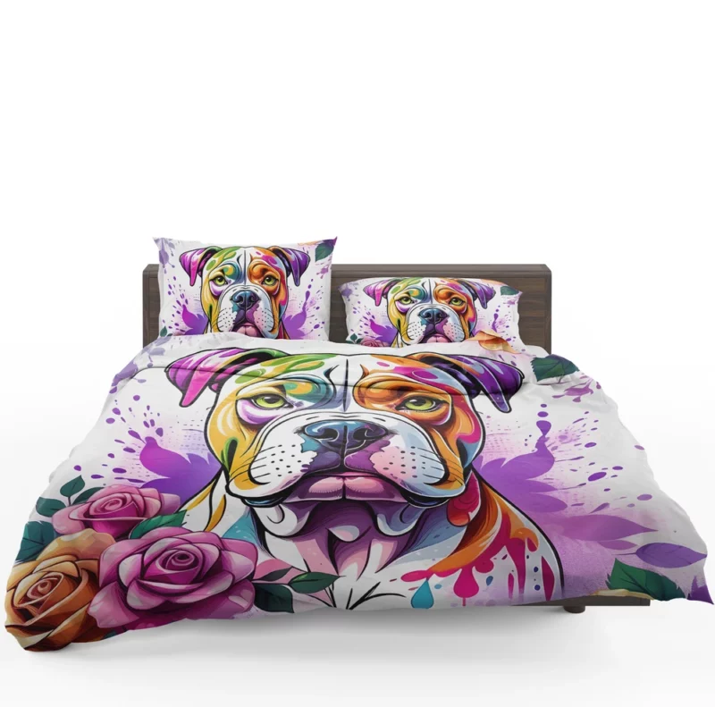 Dog Protector American Bulldog Guardian Bedding Set 1