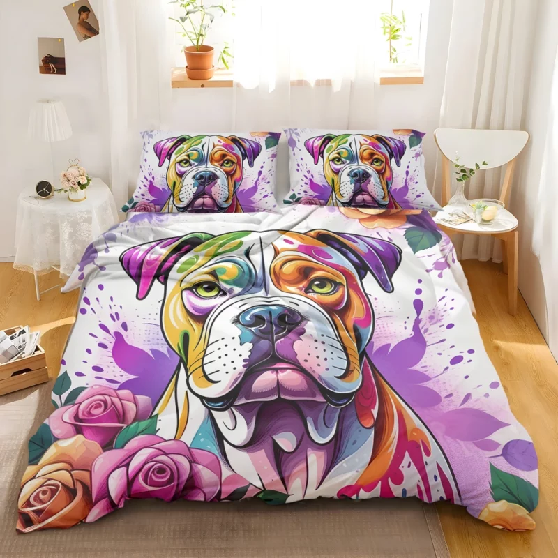 Dog Protector American Bulldog Guardian Bedding Set 2