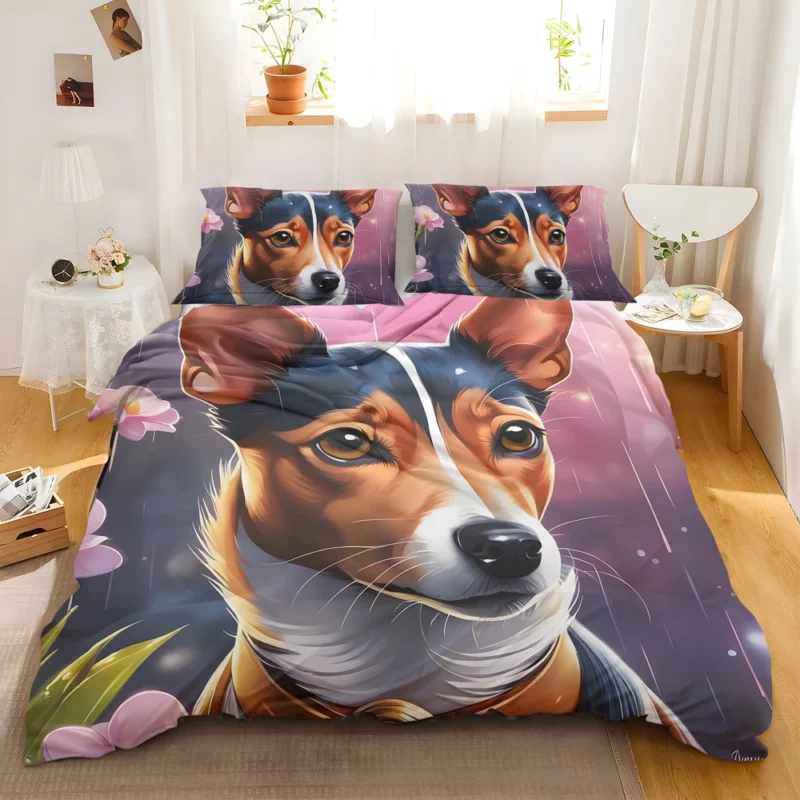 Dog Silent Hunter Basenji Hound Bedding Set 2