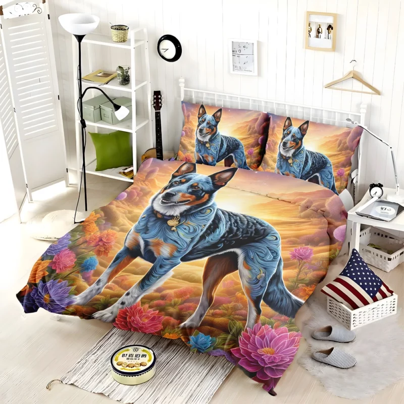 Dog Spirited Worker Australian Cattle Bedding Set