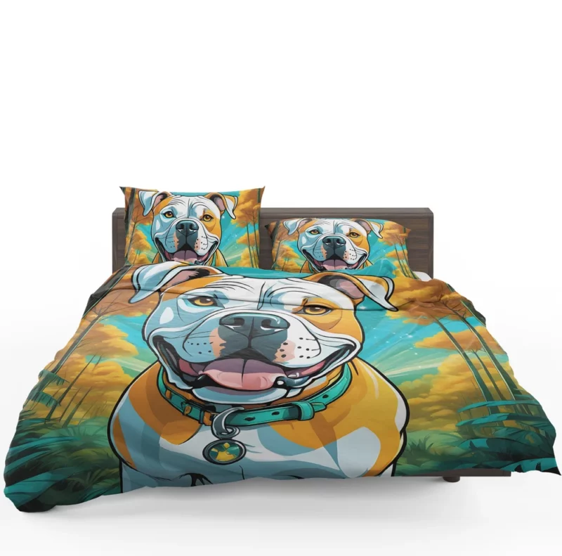 Dog Strong Defender American Bulldog Bedding Set 1