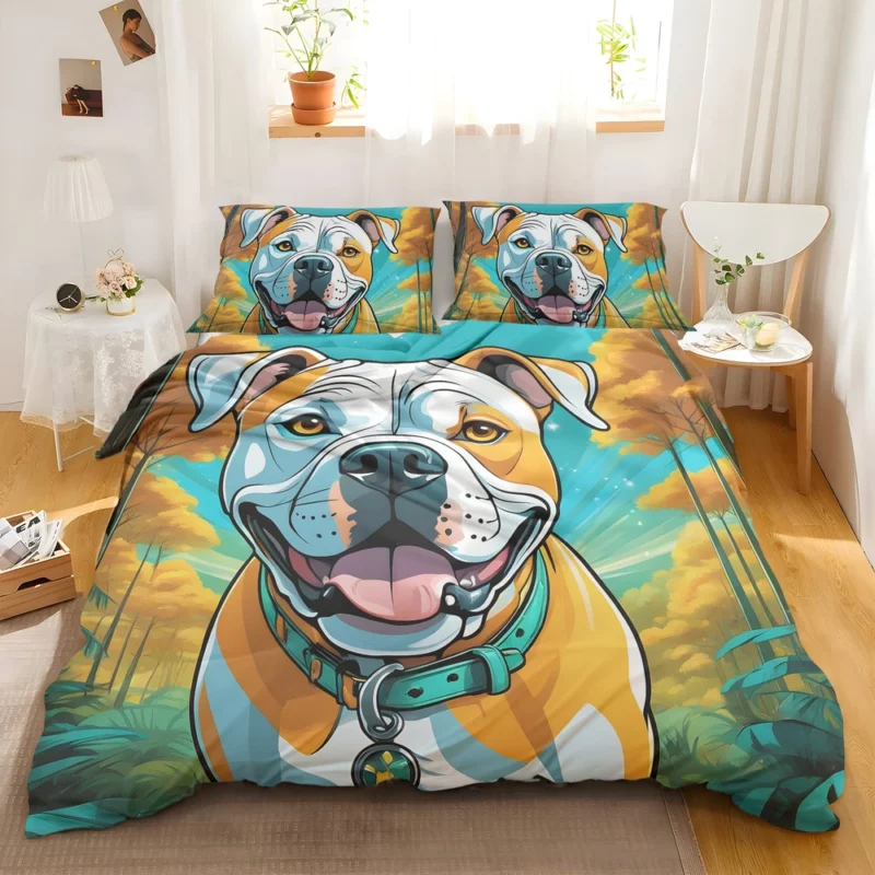 Dog Strong Defender American Bulldog Bedding Set 2