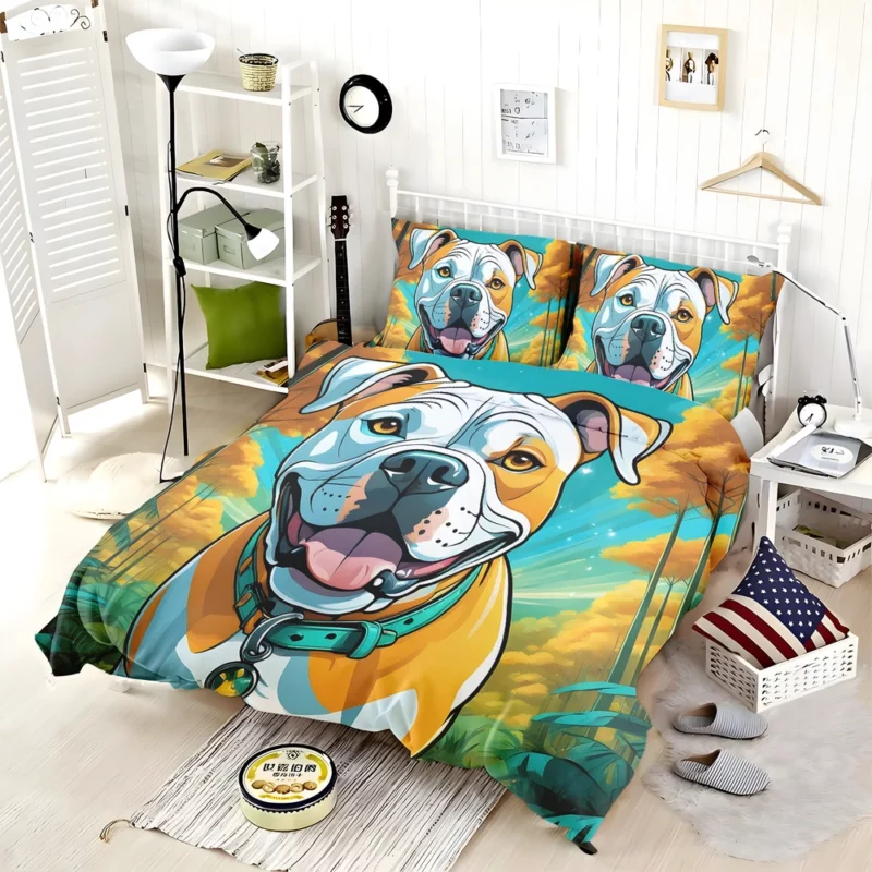 Dog Strong Defender American Bulldog Bedding Set