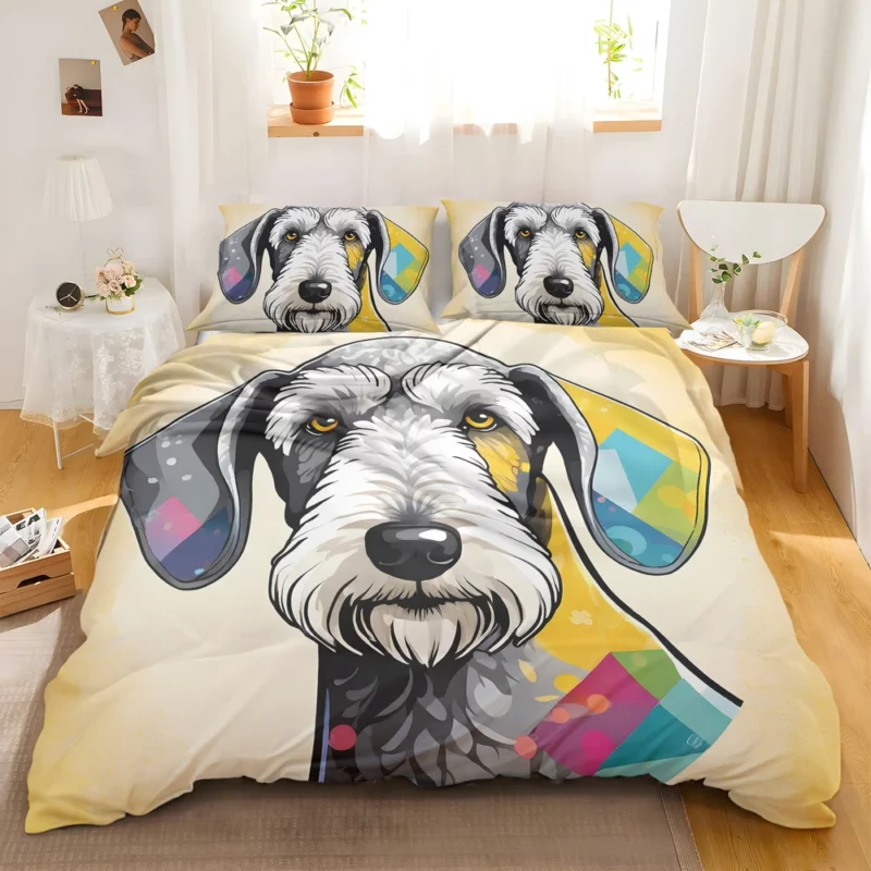 Dog Versatile Companion Bedlington Terrier Beauty Bedding Set 2