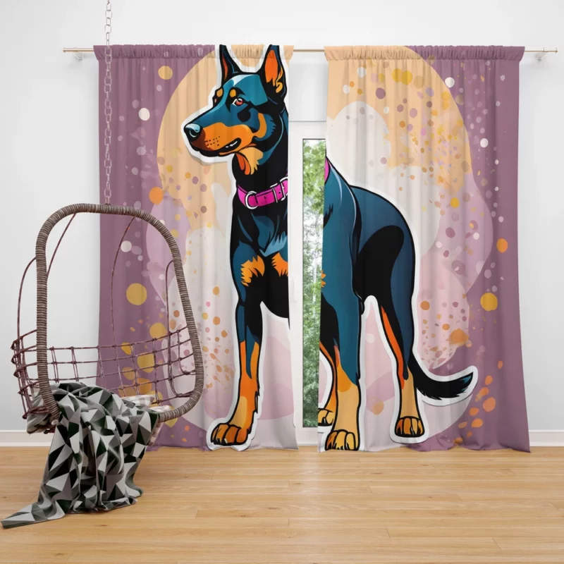 Dog Vigilant Guardian Beauceron Protector Curtain