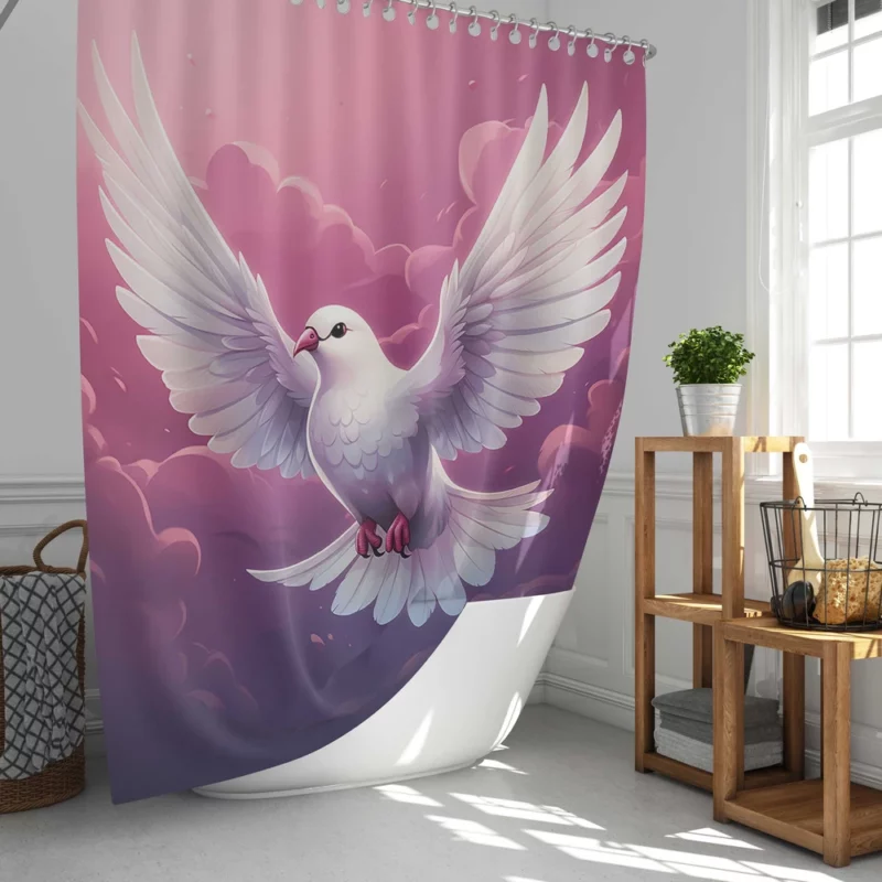 Dove Vector Logo Shower Curtain