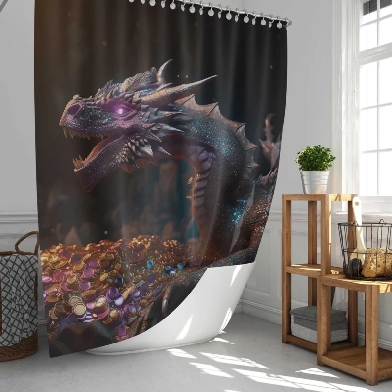 Dragons Fantasy Artwork Shower Curtain