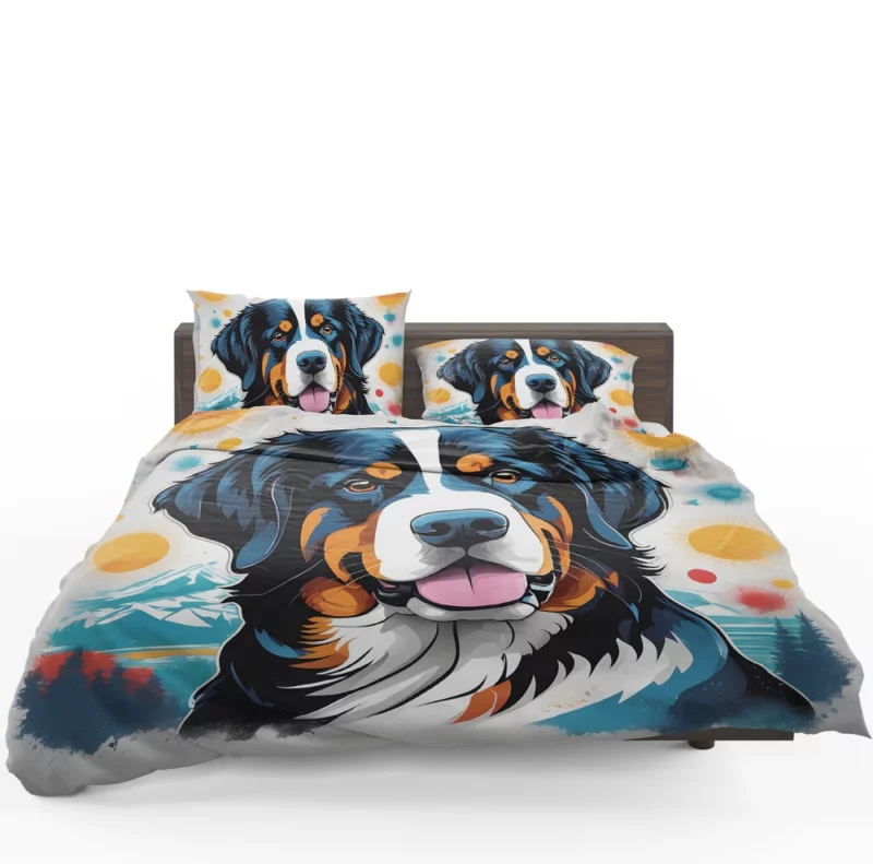 Dynamic Bernese Mountain Dog Performer Bedding Set 1