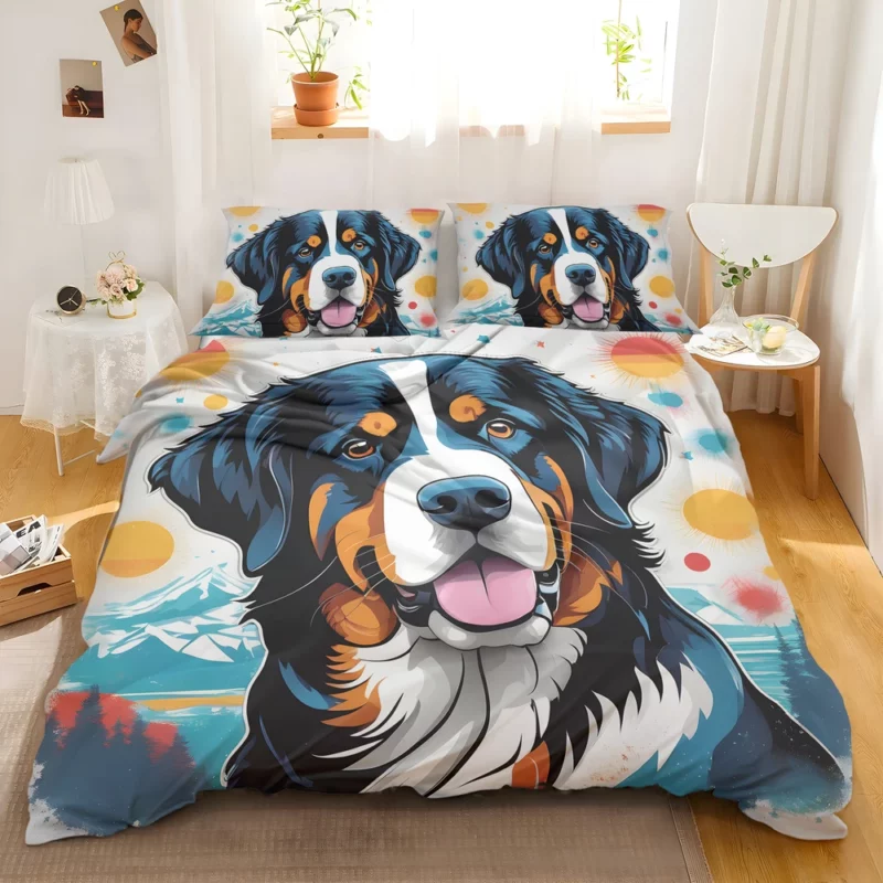 Dynamic Bernese Mountain Dog Performer Bedding Set 2