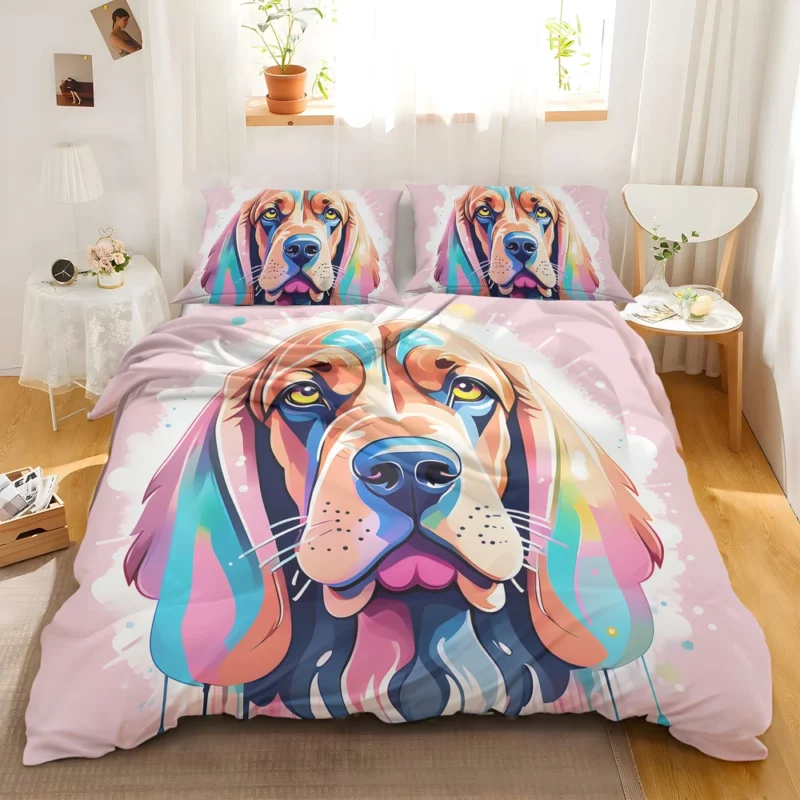 Dynamic Bloodhound Dog Performer Bedding Set 2